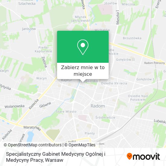 Mapa Specjalistyczny Gabinet Medycyny Ogólnej i Medycyny Pracy