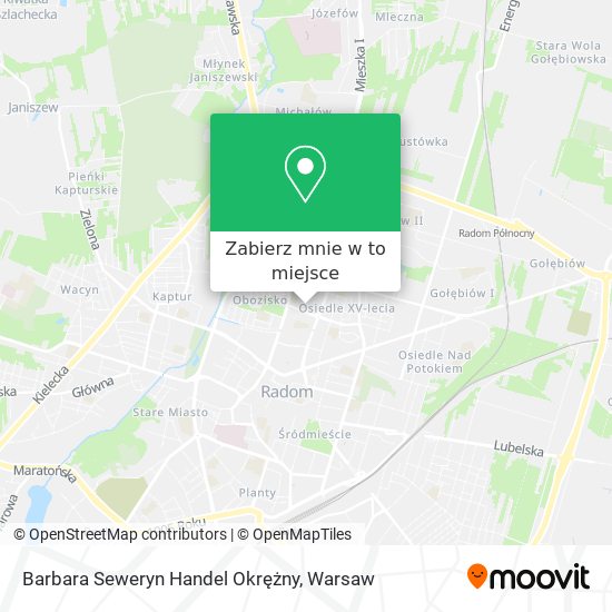 Mapa Barbara Seweryn Handel Okrężny