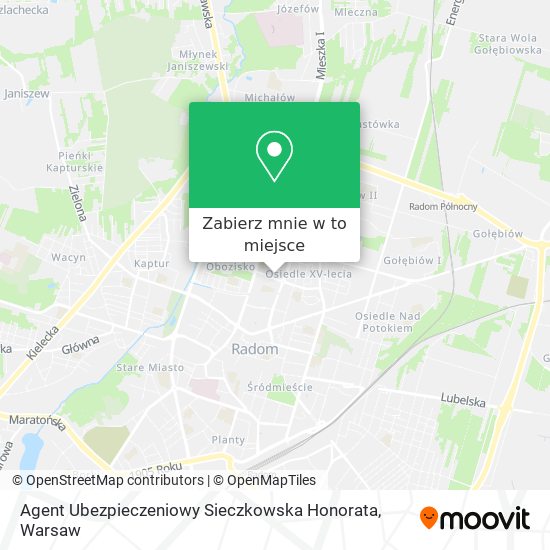 Mapa Agent Ubezpieczeniowy Sieczkowska Honorata