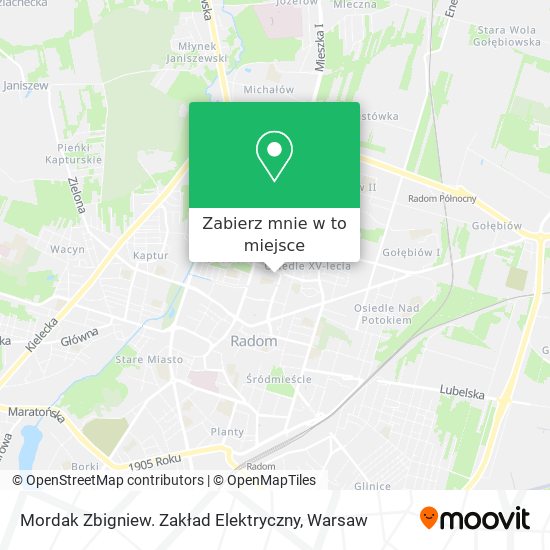 Mapa Mordak Zbigniew. Zakład Elektryczny