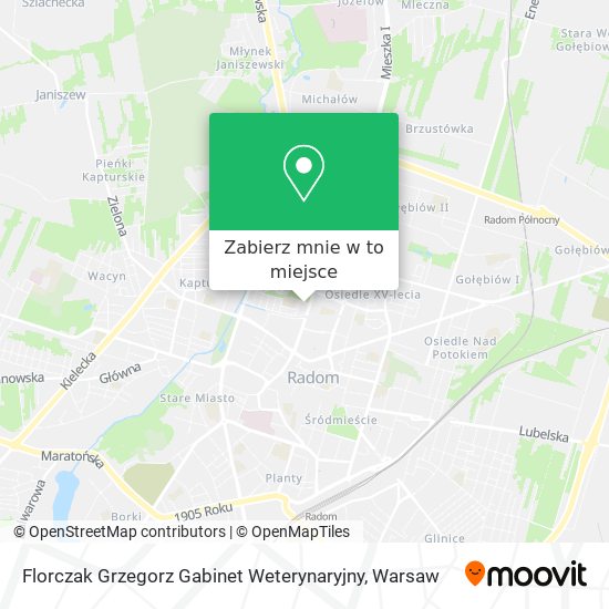 Mapa Florczak Grzegorz Gabinet Weterynaryjny