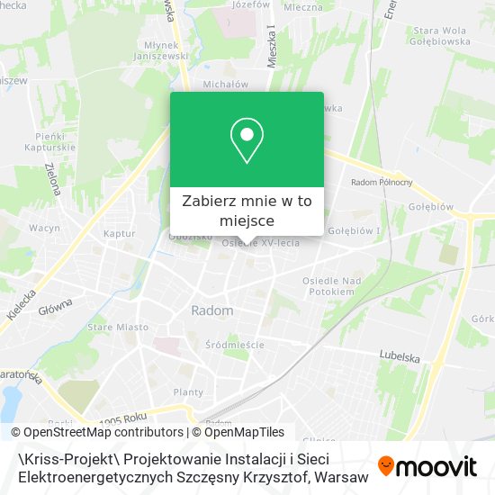 Mapa \Kriss-Projekt\ Projektowanie Instalacji i Sieci Elektroenergetycznych Szczęsny Krzysztof