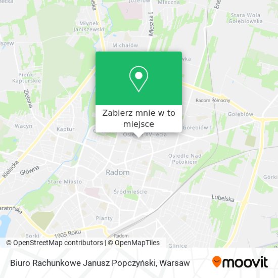 Mapa Biuro Rachunkowe Janusz Popczyński