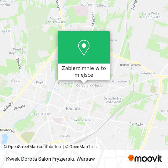 Mapa Kwiek Dorota Salon Fryzjerski