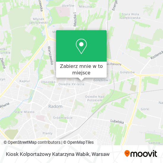 Mapa Kiosk Kolportażowy Katarzyna Wabik