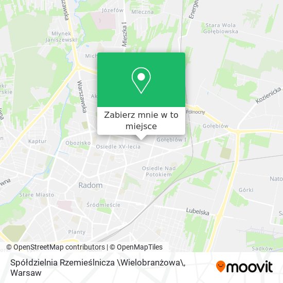 Mapa Spółdzielnia Rzemieślnicza \Wielobranżowa\