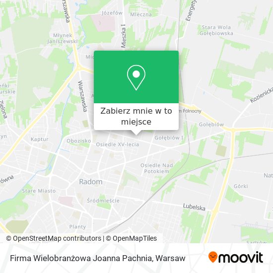 Mapa Firma Wielobranżowa Joanna Pachnia