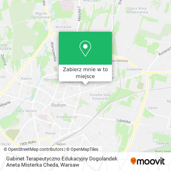 Mapa Gabinet Terapeutyczno Edukacyjny Dogolandek Aneta Misterka Cheda