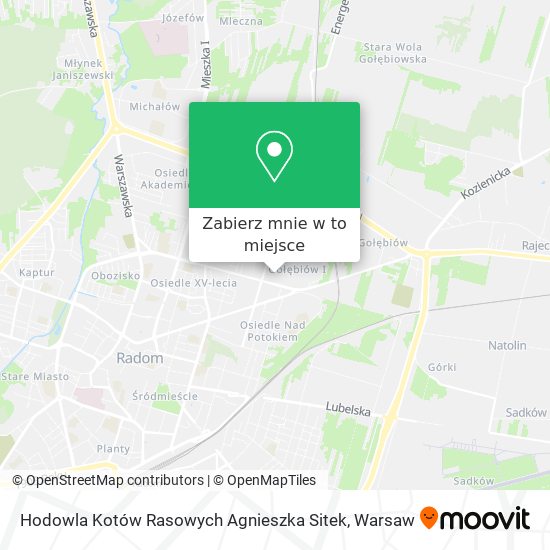 Mapa Hodowla Kotów Rasowych Agnieszka Sitek