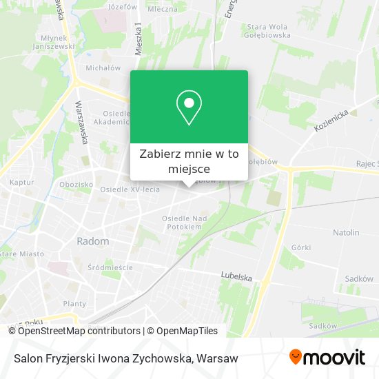 Mapa Salon Fryzjerski Iwona Zychowska