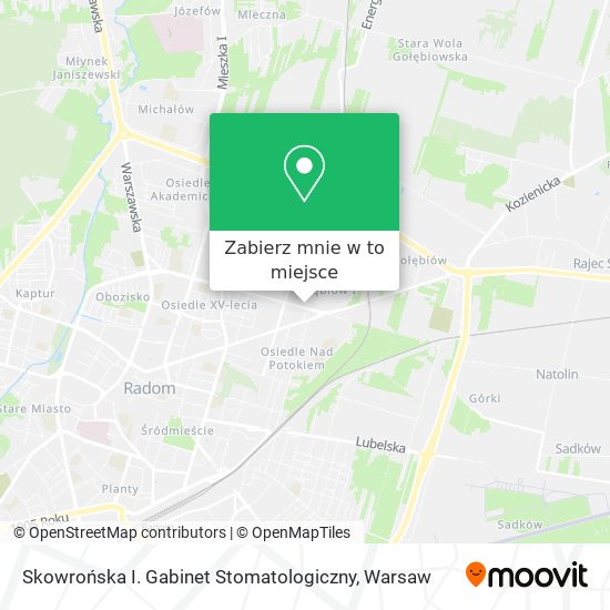 Mapa Skowrońska I. Gabinet Stomatologiczny