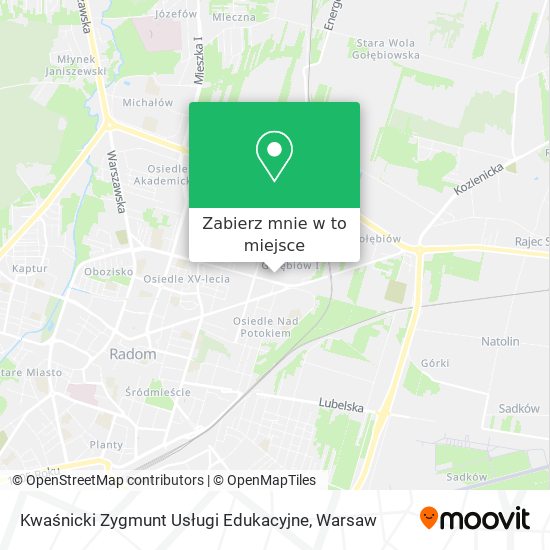 Mapa Kwaśnicki Zygmunt Usługi Edukacyjne