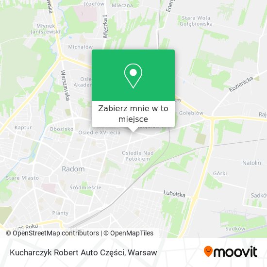 Mapa Kucharczyk Robert Auto Części