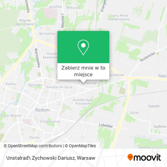 Mapa \Instalrad\ Zychowski Dariusz