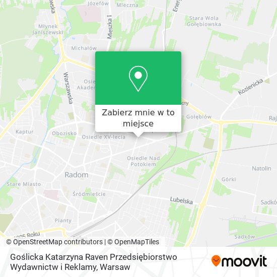 Mapa Goślicka Katarzyna Raven Przedsiębiorstwo Wydawnictw i Reklamy