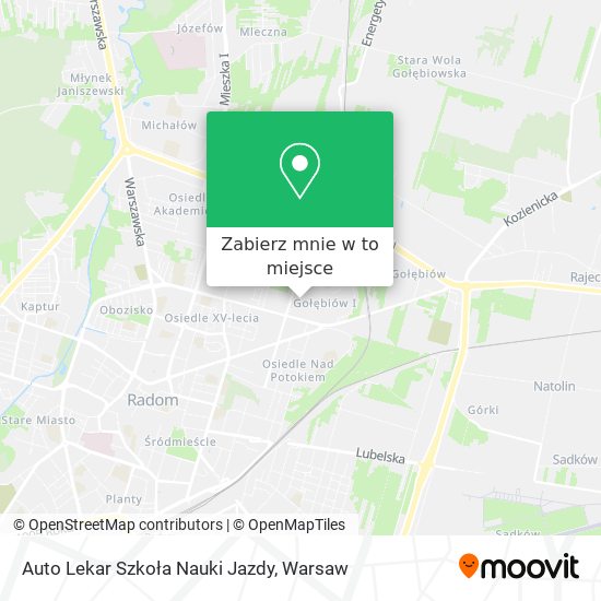 Mapa Auto Lekar Szkoła Nauki Jazdy