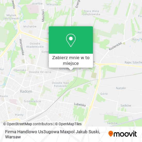 Mapa Firma Handlowo Us3ugowa Maxpol Jakub Suski