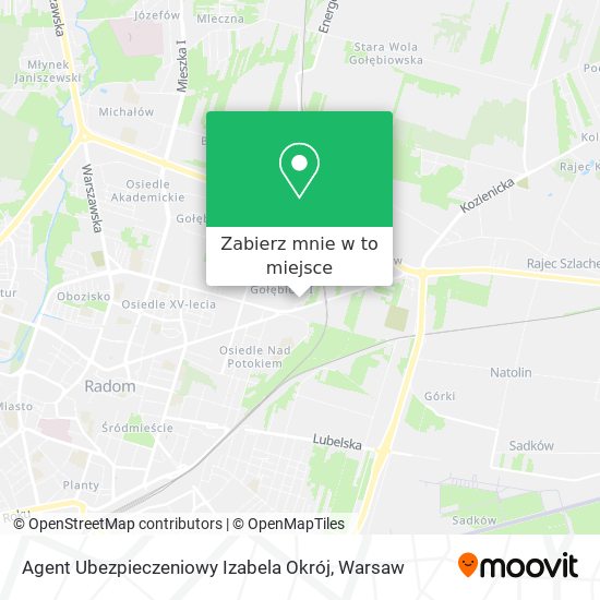 Mapa Agent Ubezpieczeniowy Izabela Okrój