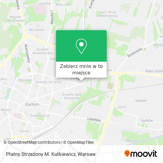 Mapa Płatny Strzeżony M. Kutkiewicz