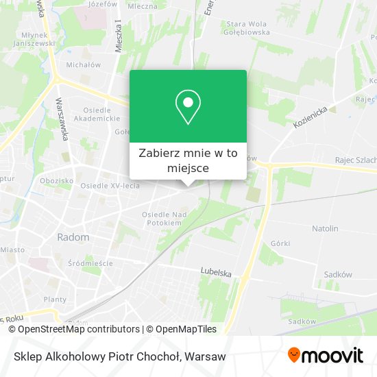 Mapa Sklep Alkoholowy Piotr Chochoł