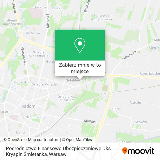 Mapa Pośrednictwo Finansowo Ubezpieczeniowe Dks Kryspin Śmietanka