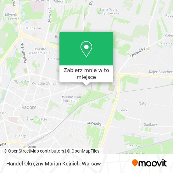 Mapa Handel Okrężny Marian Kejnich