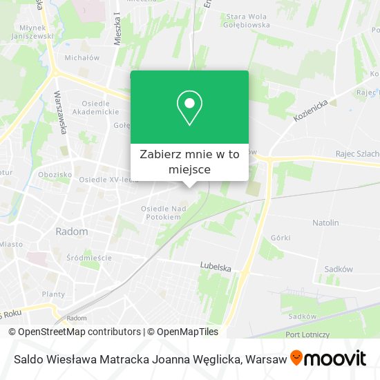 Mapa Saldo Wiesława Matracka Joanna Węglicka