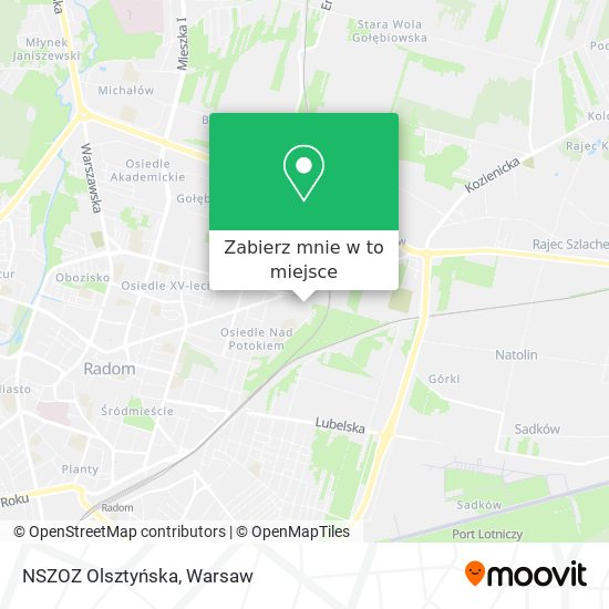 Mapa NSZOZ Olsztyńska