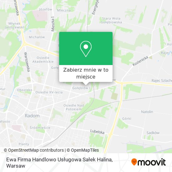 Mapa Ewa Firma Handlowo Usługowa Sałek Halina