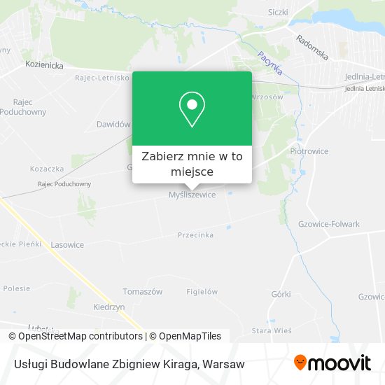 Mapa Usługi Budowlane Zbigniew Kiraga