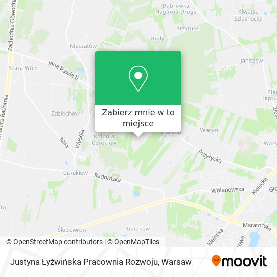 Mapa Justyna Łyżwińska Pracownia Rozwoju