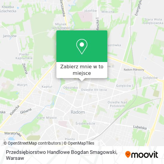 Mapa Przedsiębiorstwo Handlowe Bogdan Smagowski