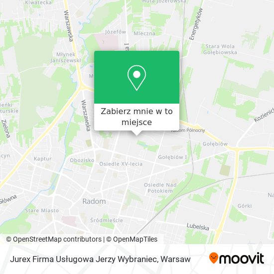 Mapa Jurex Firma Usługowa Jerzy Wybraniec