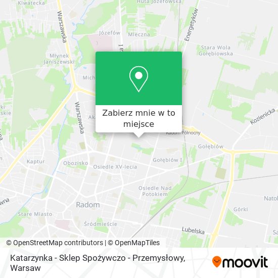 Mapa Katarzynka - Sklep Spożywczo - Przemysłowy