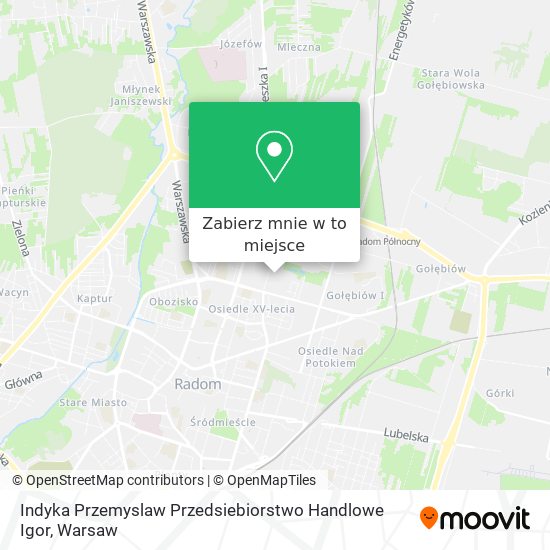 Mapa Indyka Przemyslaw Przedsiebiorstwo Handlowe Igor