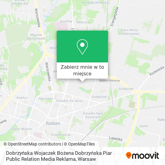 Mapa Dobrzyńska Wojaczek Bożena Dobrzyńska Piar Public Relation Media Reklama