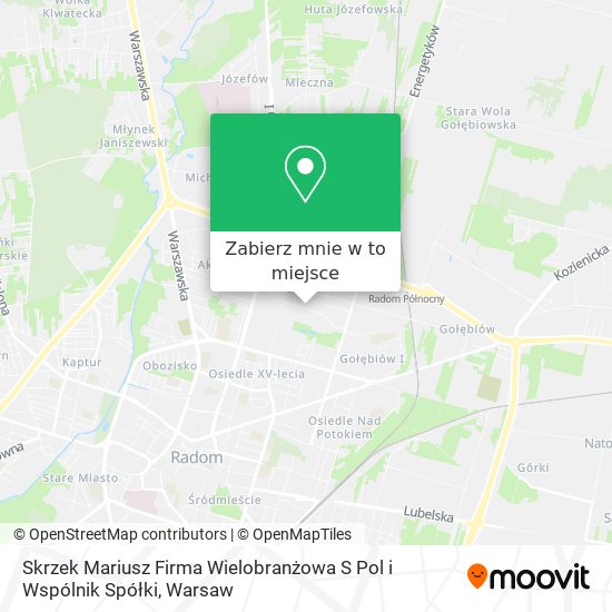 Mapa Skrzek Mariusz Firma Wielobranżowa S Pol i Wspólnik Spółki