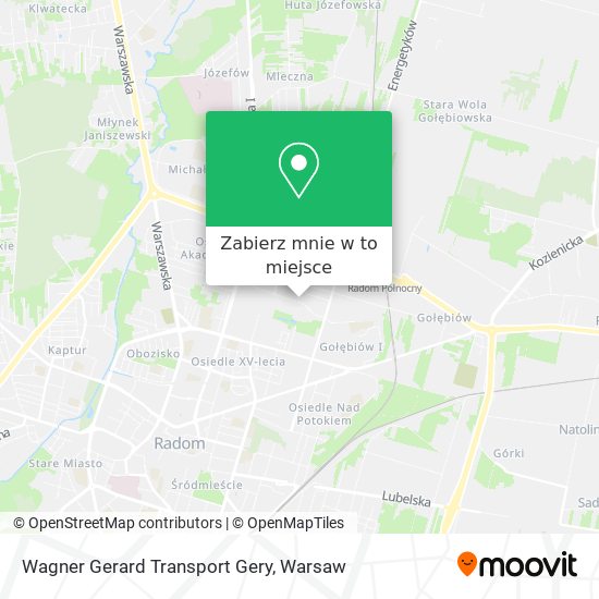 Mapa Wagner Gerard Transport Gery