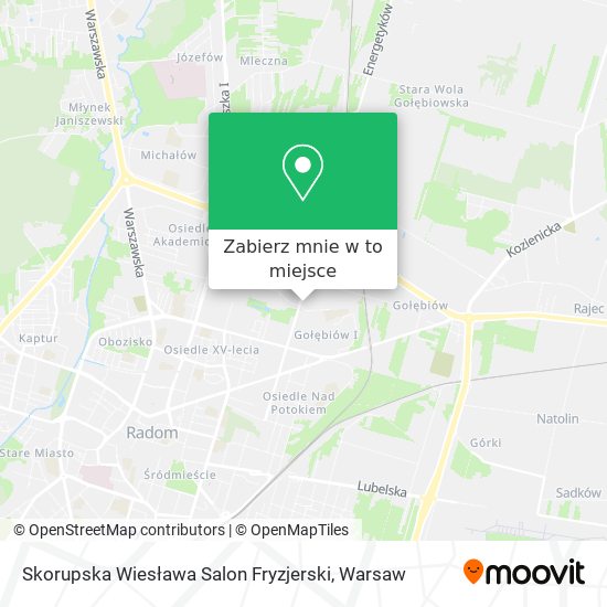 Mapa Skorupska Wiesława Salon Fryzjerski