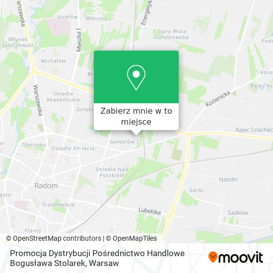 Mapa Promocja Dystrybucji Pośrednictwo Handlowe Bogusława Stolarek