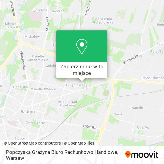 Mapa Popczyska Grażyna Biuro Rachunkowo Handlowe