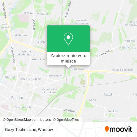 Mapa Gazy Techniczne