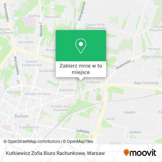 Mapa Kutkiewicz Zofia Biuro Rachunkowe