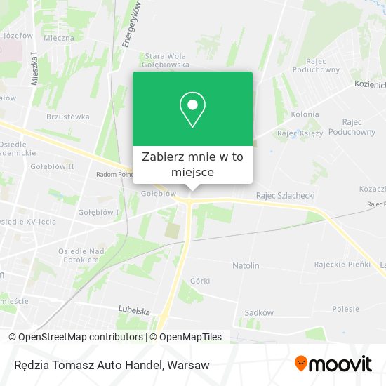 Mapa Rędzia Tomasz Auto Handel