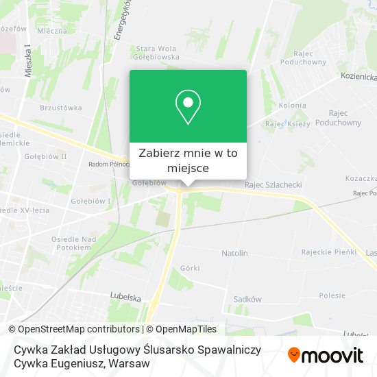 Mapa Cywka Zakład Usługowy Ślusarsko Spawalniczy Cywka Eugeniusz