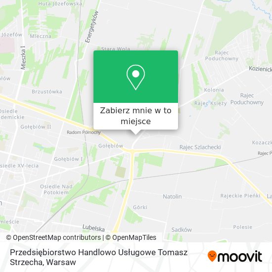 Mapa Przedsiębiorstwo Handlowo Usługowe Tomasz Strzecha