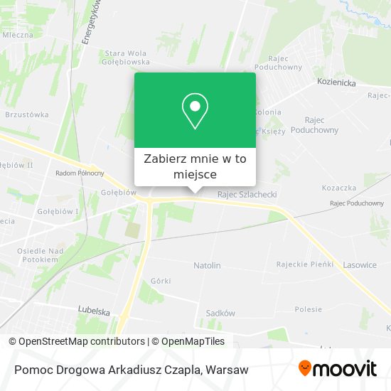 Mapa Pomoc Drogowa Arkadiusz Czapla