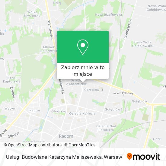 Mapa Usługi Budowlane Katarzyna Maliszewska