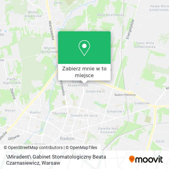 Mapa \Miradent\ Gabinet Stomatologiczny Beata Czarnasiewicz