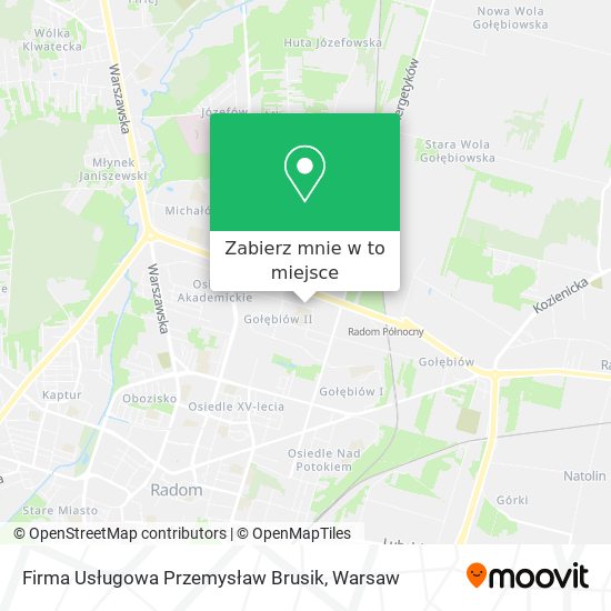 Mapa Firma Usługowa Przemysław Brusik